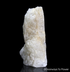 White Azeztulite Crystal Altar Stone