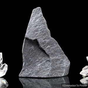 Black Azeztulite Crystal Altar Stone Azozeo Super Activated