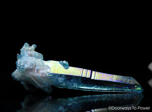 Aqua Aura Quartz Master Record Keeper & Tantric Twin Crystal