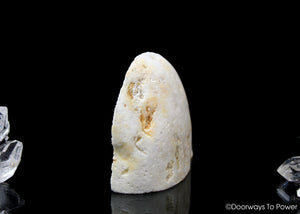 Honey & Cream Azeztulite Crystal Altar Stone