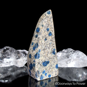 K2-Stone Himalayan Crystal Altar Stone w/ Azurite