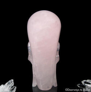 Rose Quartz Shaman Crystal Skull 'Luminosity ' Pure vibrational energy