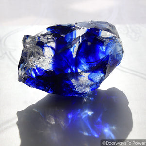 Tanzanite Fire & Elestial Starlight Monatomic Andara Crystal 'ARCTURIAN STAR-SHIP' 5D