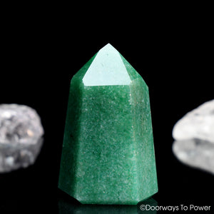 John of God Green Aventurine Master Integration Transmitter Crystal 'PROSPERITY'