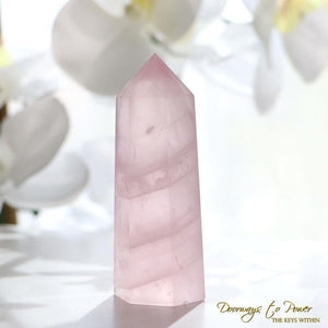 Banded Rose Quartz Generator Crystal Point