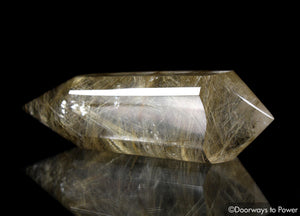 Golden Rutilated Quartz Vogel Crystal Dream Wand 'The Illuminator'