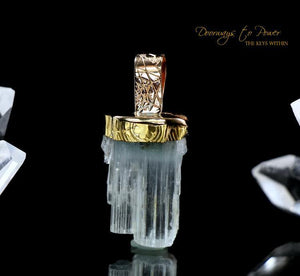 Light Language Pendant Aquamarine