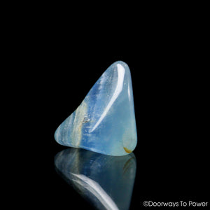 Lemurian Aquatine Calcite Crystal Tumbled & Polished