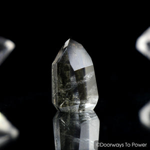 Brookite in Natural Quartz Dow Crystal Point 
