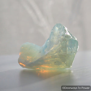 Angel Aura Opal Monatomic Andara Crystal w/ Rainbows 'Angel Codes'