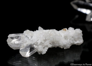 Danburite Twin Quartz Record Keeper Crystal with Rainbows A++