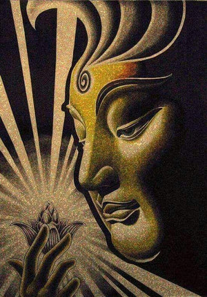 crystal buddha statue