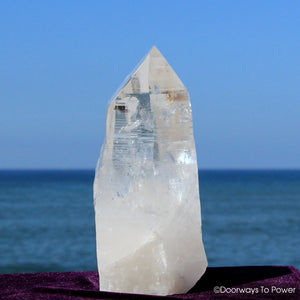 Lemurian Light Crystal Altar Stone Azozeo Super Activated