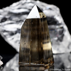 John of God Smoky Quartz Isis Crystal Point 'Grounding & Protection'
