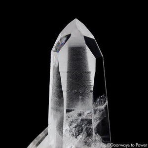 Lemurian Penetrator Quartz Temple Heart Dow Master Crystal 'Black Butterfly'
