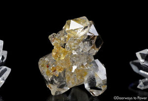 Herkimer Diamond DT Record Keeper Twin Crystal Cluster