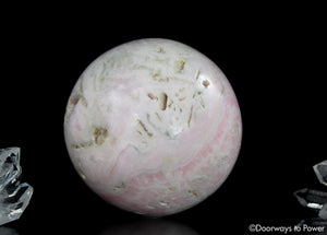 Pink Mangano Calcite Crystal Sphere 'The Reiki Stone'