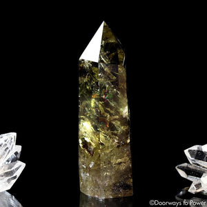 Citrine Smoky Phantom Quartz Crystal Generator Point w/ Rainbows