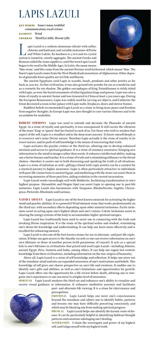 Lapsi Lazuli Crystal Properties