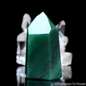 John of God Quartz Casa Crystal Green Aventurine & Pyrite Temple Heart Dow