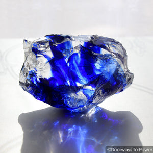 Tanzanite Fire & Elestial Starlight Monatomic Andara Crystal 'ARCTURIAN STAR-SHIP' 5D