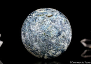 Blue Kyanite Crystal Sphere Rare Energetic cleansing + Aligns Balances all Chakras