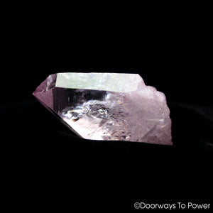 Platinum Rose Aura Colombian Lemurian Seed Master Dow Record Keeper Crystal