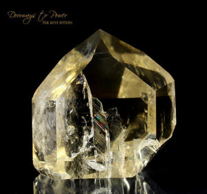 Citrine Temple Heart Dow Atlantis Crystal 'City of Golden Gates'