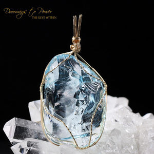 Galactic Oceanic Blue Sirius Andara Pendant