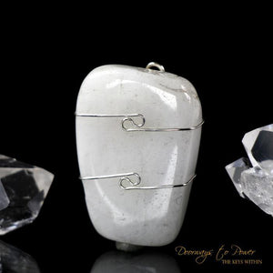 White Azeztulite Pendant