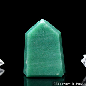 John of God Green Aventurine Pyrite Channeling Isis Crystal 'Prosperity'