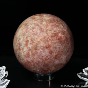Sunstone Crystal Sphere 'Abundance, Manifestation & Leadership'