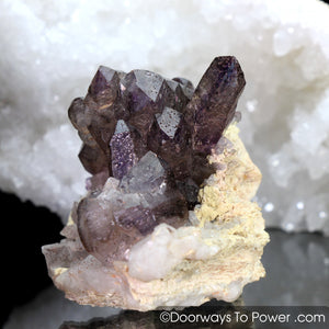 Melody Stone Super 7 Tantric Twin Record Keeper Crystal Cluster w/ Pleiadian Starbrary