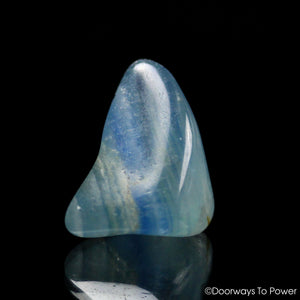 Lemurian Aquatine Calcite Crystal Tumbled & Polished