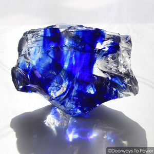Tanzanite Fire & Elestial Starlight Monatomic Andara Crystal 'ARCTURIAN STAR-SHIP' 5D