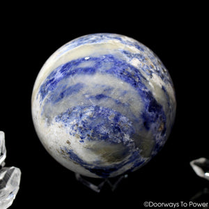 John of God Quartz Sodalite Crystal Healing Sphere