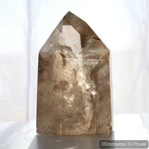 John of God Crystal Smoky Quartz Casa Crystal Altar Stone