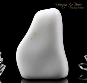 White Azeztulite Crystal Altar Stone