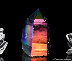 Titanium Aura Lemurian Quartz Master Record Keeper Crystal 'Energetic Perfection'