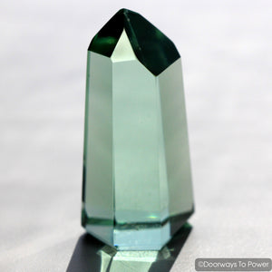 John of God Green Obsidian Casa Crystal Point