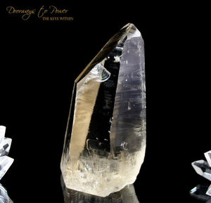 Golden Lemurian Seed Quartz Record Keeper Crystal