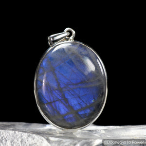 Labradorite Gemstone Crystal Pendant