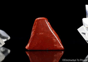 Red Fire Azeztulite Crystal Polished Tumbled Stone