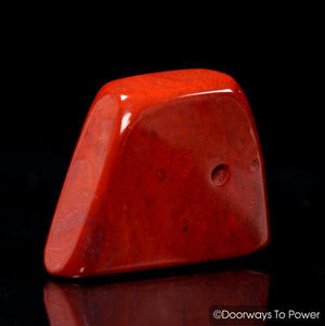Red Fire Azeztulite Crystal Polished Tumbled Stone