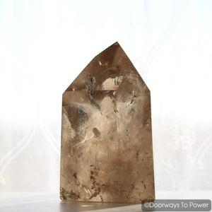 John of God Crystal Smoky Quartz Casa Crystal Altar Stone