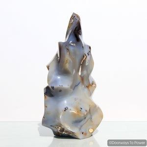 Shantilite Crystal Sculpture & Altar Stone 'Divine Peace' Shanti Light
