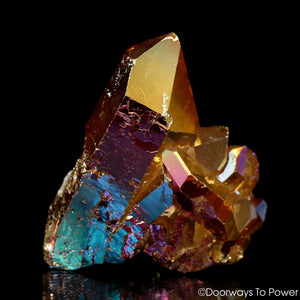 Golden Aura Record Keeper Time Link Crystal