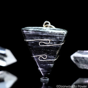 Mani Stone Crystal Pendant .925 SS Wire Wrap