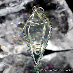 John of God Healing Casa Crystal Obsidian Pendant