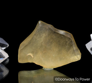 Libyan Desert Glass Specimen Gold Tektite